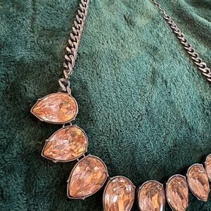 Elegant Silver and Crystal Necklace